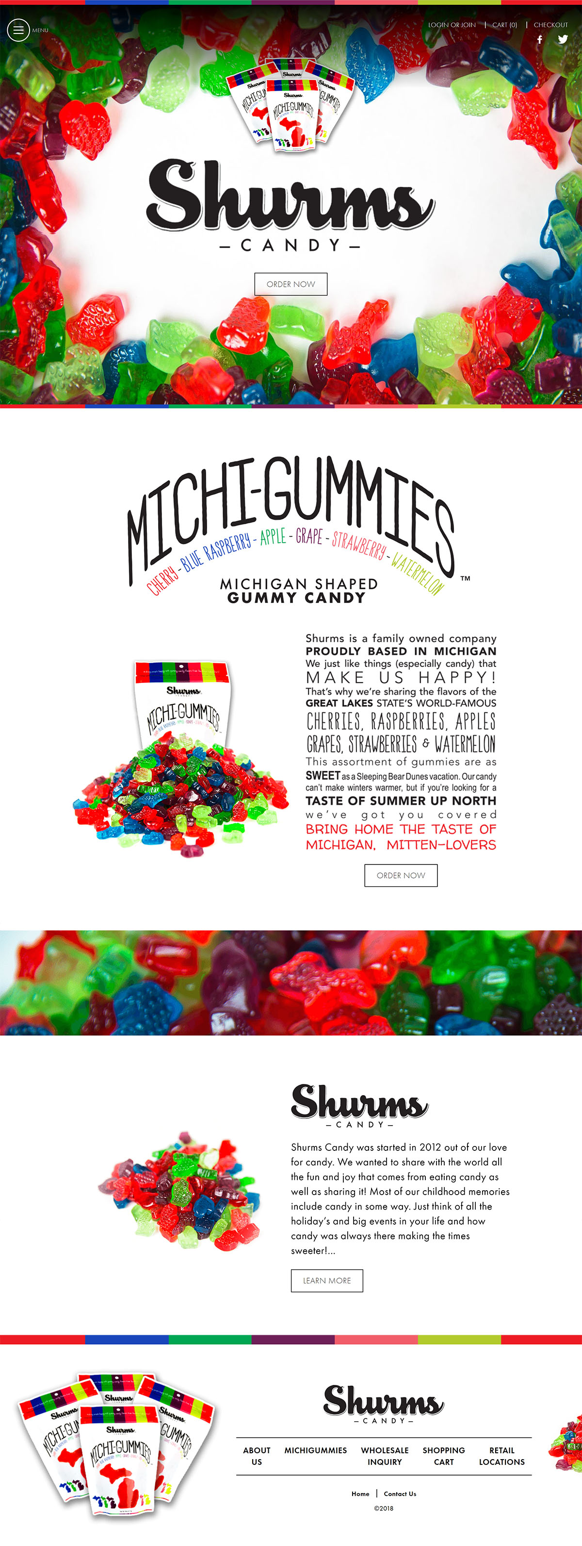 Shurms Candy Homepage