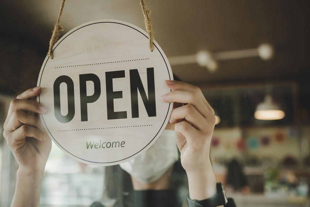 small business open sign