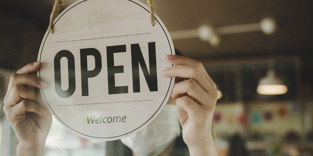 small business open sign